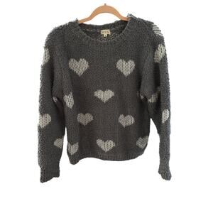167 POL Gret Heart Sweater Size Small